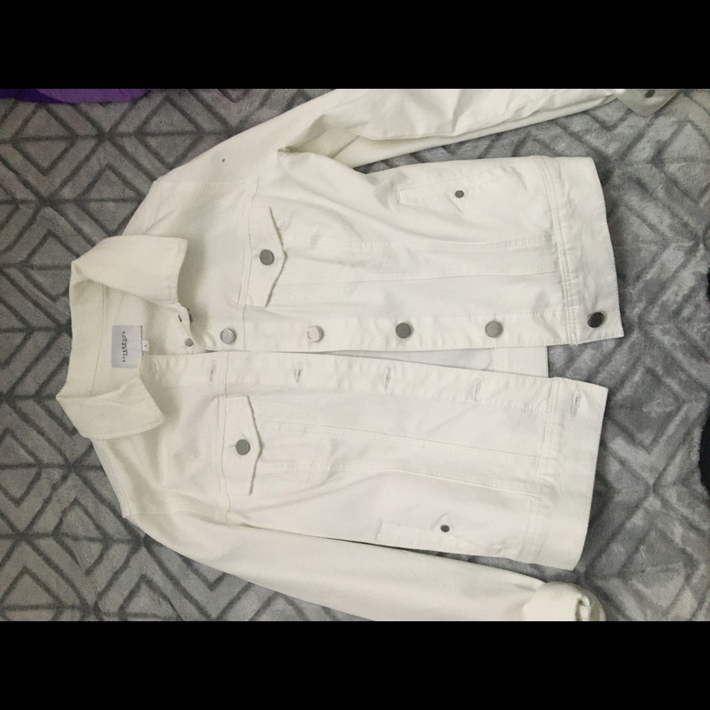 White jean jacket